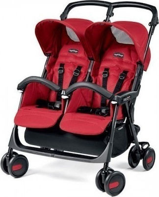 Mister Baby - Καρότσι διδύμων Peg Perego Aria twin shopper classico geo red