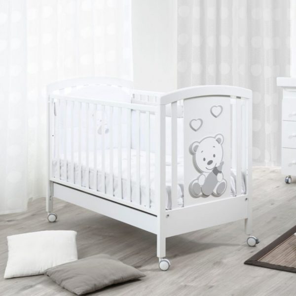 Mister Baby - Κρεβάτι Raffaello Biberon Bianco Fiocco