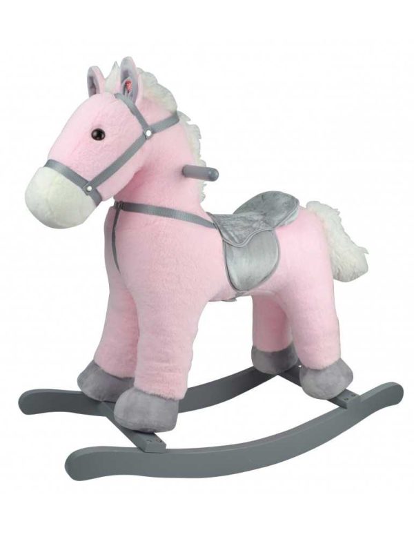 Mister Baby - Κουνιστό αλογάκι ροζ Γαϊτανάκι