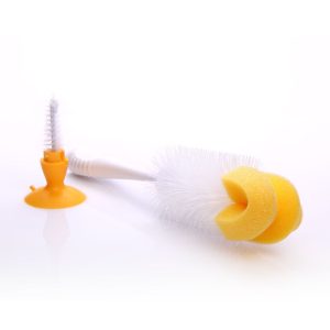 Mister Baby - 2 in 1 Bottle/ nipple brush yellow color