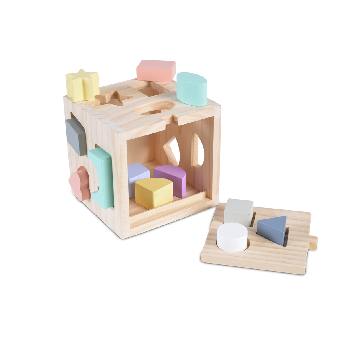 Mister Baby - 2540 Wooden educational cube 15 cm - 13 pcs