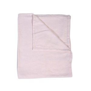 Mister Baby - 100/93cm Knitted blanket “Latte“ pink