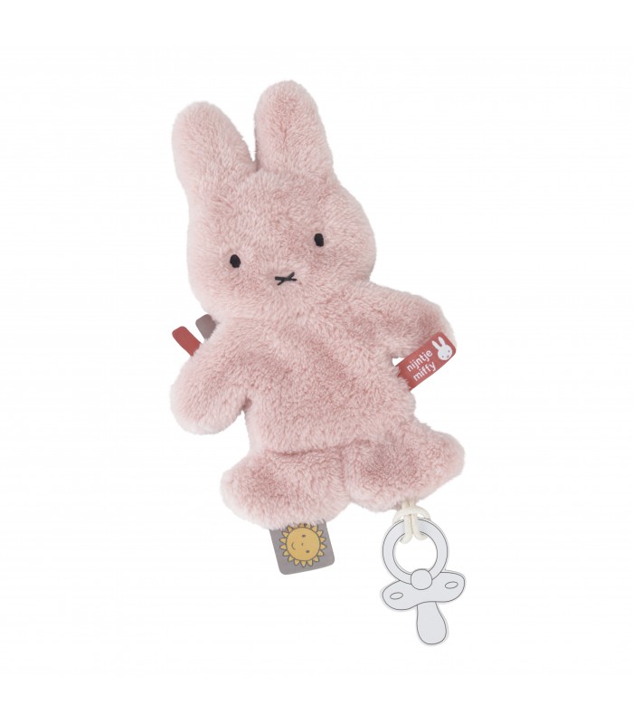 Mister Baby - Miffy Fluffy Πανάκι Παρηγοριάς με Κλιπ Πιπίλας Ροζ