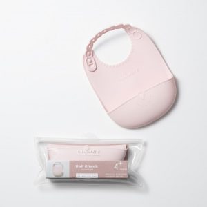 Mister Baby - Miniware Des.12 Σαλιάρα Σιλικόνης Ροζ