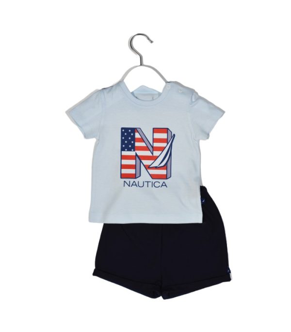 Mister Baby - Nautica Des.11 Σετ T-Shirt & Shorts Jersey Light Blue / Navy 92cm 2 ετών