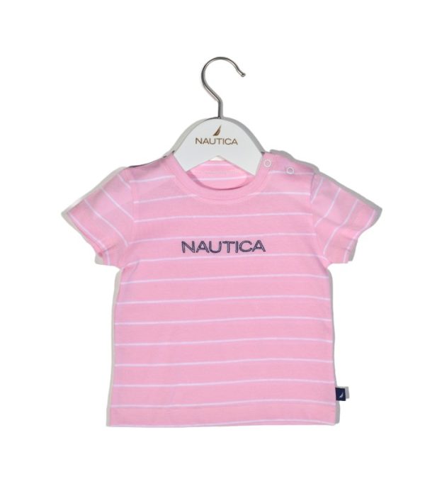 Mister Baby - Nautica Des.12 T-Shirt  Jersey Organic Ροζ Ριγέ 86cm 12-18 μηνών