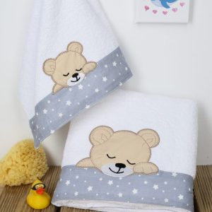 Mister Baby - Σετ πετσέτες 2τμχ Dimcol Sleeping Bear 10