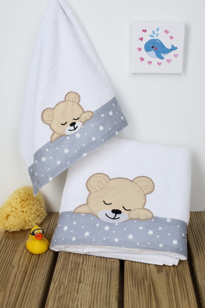 Mister Baby - Σετ πετσέτες 2τμχ Dimcol Sleeping Bear 10