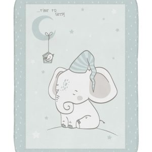 Mister Baby - Κουβέρτα κούνιας Kikkaboo 110*140 Elephant Time