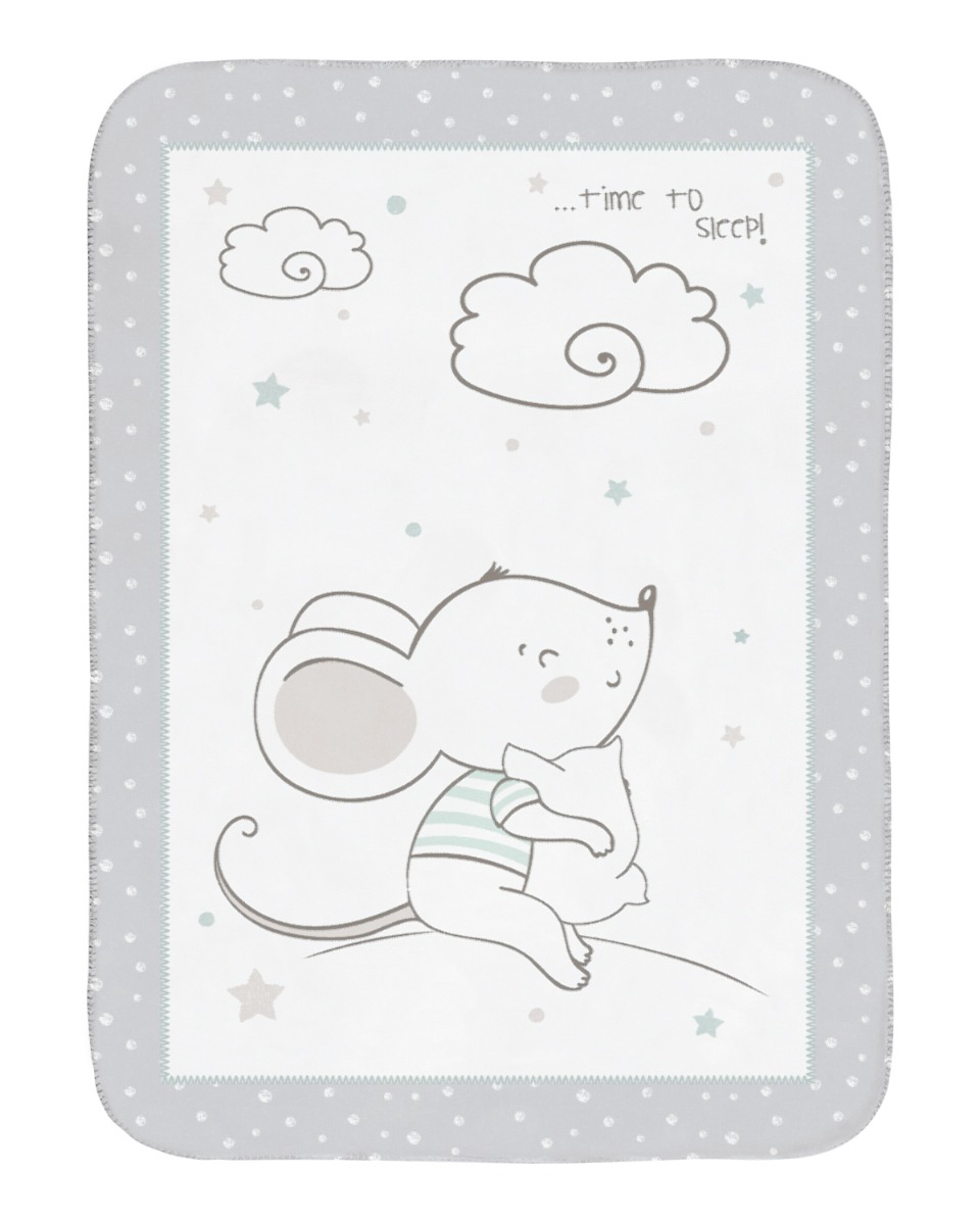 Mister Baby - Κουβέρτα αγκαλιάς Kikkaboo 80*110 Joyful Mice