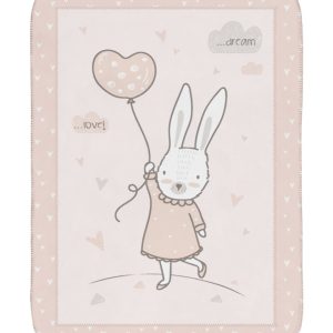 Mister Baby - Κουβέρτα κούνιας Kikkaboo 110*140 Rabbits In Love