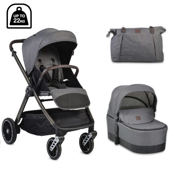 Mister Baby - Καρότσι Cangaroo Macan 3in1 Grey I-size