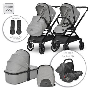 Mister Baby - Καρότσι Lorelli Reya 3in1 Grey