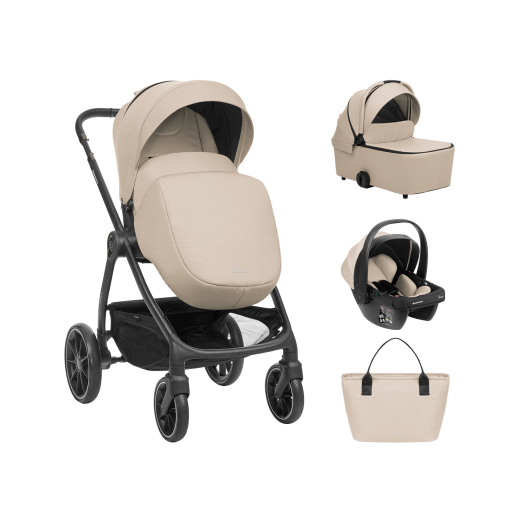 Mister Baby - Καρότσι Kikkaboo Modena  3in1 Beige