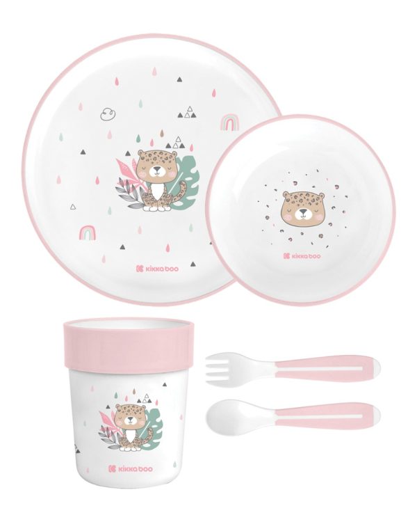 Mister Baby - Σετ φαγητού Kikkaboo Savanna Pink 31302040137