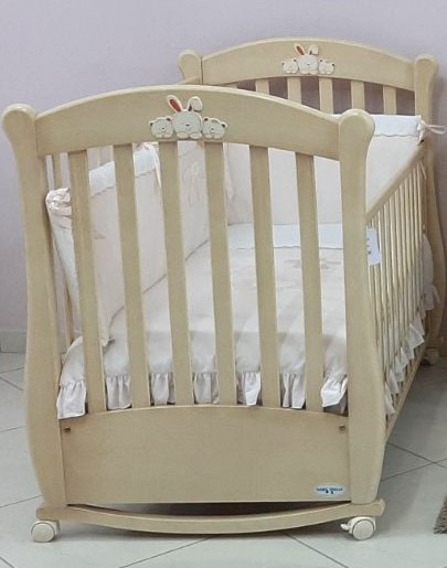 Mister Baby - Κρεβάτι Baby Italia Rosa Ecru